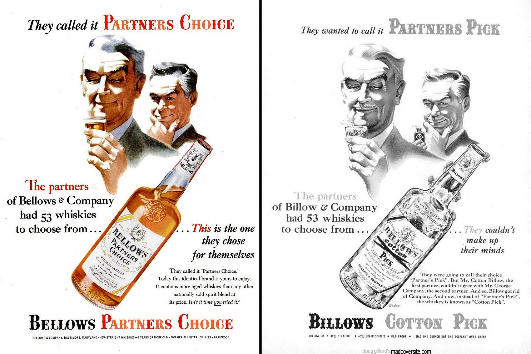 Bellows Partners Choice Whiskey