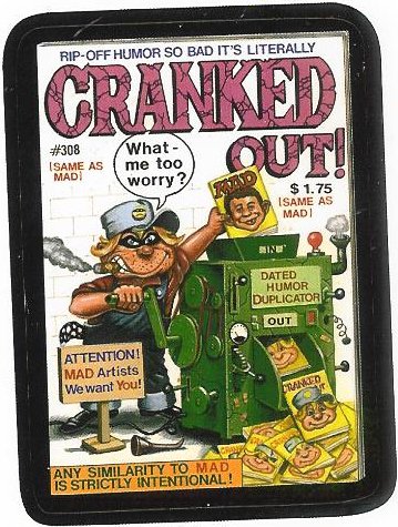Cranked Out parody of Cracked Magazine