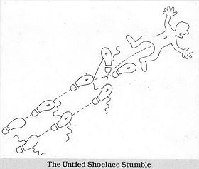 Untied Shoelace Stumble
