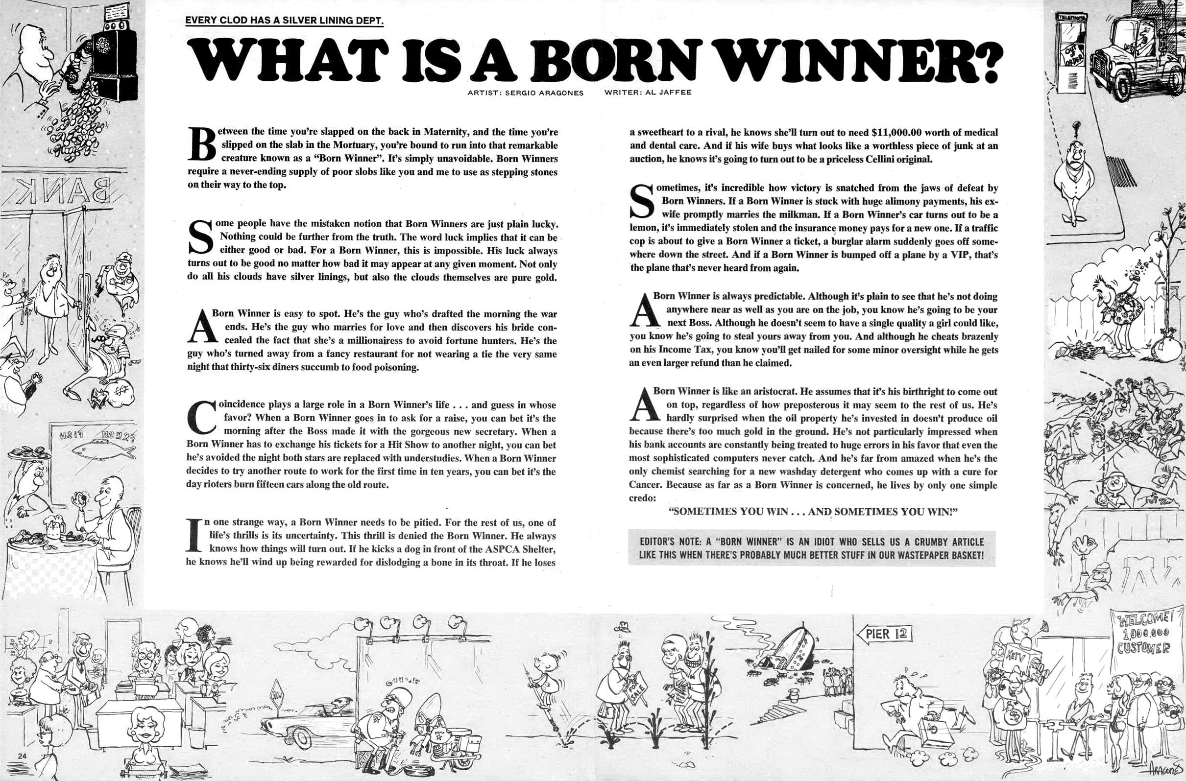 Mad #133 - What is a Born Winner?