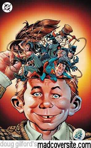 MAD About DC #1 foil cover variant — art by Dan Panosian